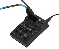 Rockville RockMix 2BT 2 Channel USB Interface Mixer, 2-way Bluetooth For Podcast
