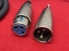 PAIR MIT TERMINATOR 3 PROLINE INTERCONNECT CABLES 1.5M XLR w TS ADAPTERS