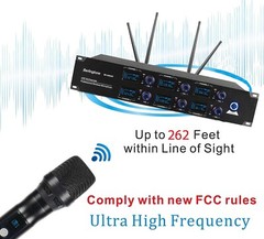 Berlingtone 6-Channel UHF Wireless Microphone System 6 Fixed Frequency Channel