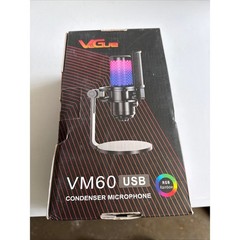 VeGue VM60 USB Microphone Kit 192kHz/24bit Condenser Mic Boom Arm Podcast Gaming