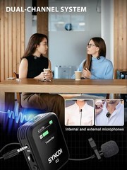 SYNCO G2A2MEGA Wireless Microphone 8GB Storage For Camera Video Recording