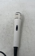 Unbranded White Handheld Vocal Wired Karaoke Microphone Not Tested