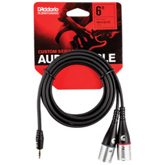 D’Addario Custom Series 1/8” to Dual XLR Audio Cable, PW-MPXLR-06