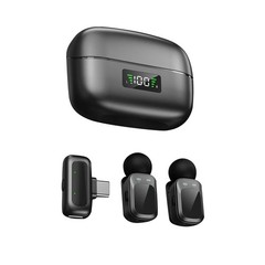 Type-C Wireless Lavalier Mic Kit for Android Phone 2.4G Charging Case Included