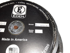 Eden Electronics EC1060XS 10-Inch Professional Loud Speaker System – UNTESTED