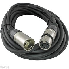 4Pack 25FT foot XLR 3Pin Male to Female MIC microphone Shielded Audio Cable Cord