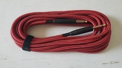 25FT 6.5mm Male to Male Guitar Amp Cable High-Quality Fabric Weave Jacket