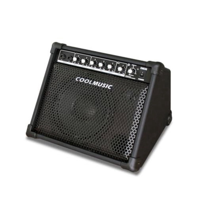 Coolmusic DM30 30W Drum Amplifier Keyboard Speaker Bluetooth 3-Band EQ DI Out