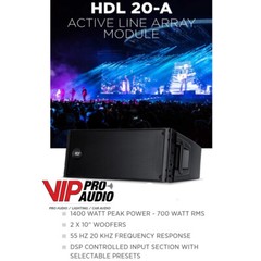 RCF HDL 20-A ACTIVE LINE ARRAY MODULE 1400W Speaker Two Powerful 10” DJ ~ VIP