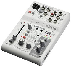 YAMAHA AG03MK2 Live Streaming Mixer 3-Channel USB Interface White