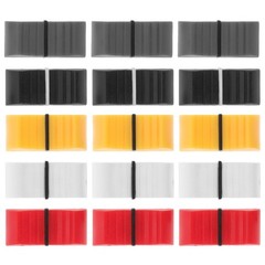 50Pcs Reusable Plastic Console Mixer Slider Fader Knobs in Assorted Colors
