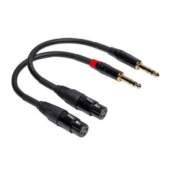 023 6in 1/4 TRS to XLR Female Adapter, 6.35 to XLR Female, XLR to 1/4 Adapter…