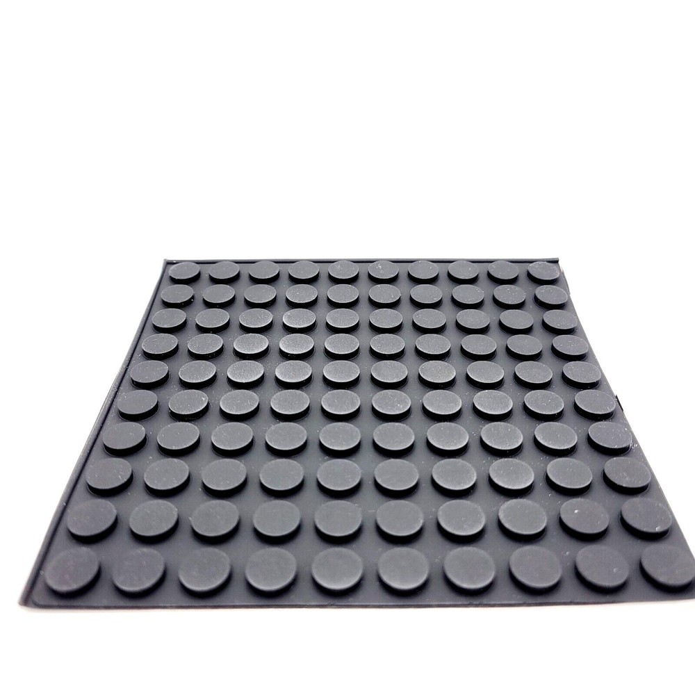 1/8″ Tall Stick on Rubber Feet 7/16″ Dia Guitar Bass Pedal Bumpers Pack 64 Pads
