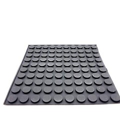 1/8″ Tall Stick on Rubber Feet 7/16″ Dia Guitar Bass Pedal Bumpers Pack 64 Pads