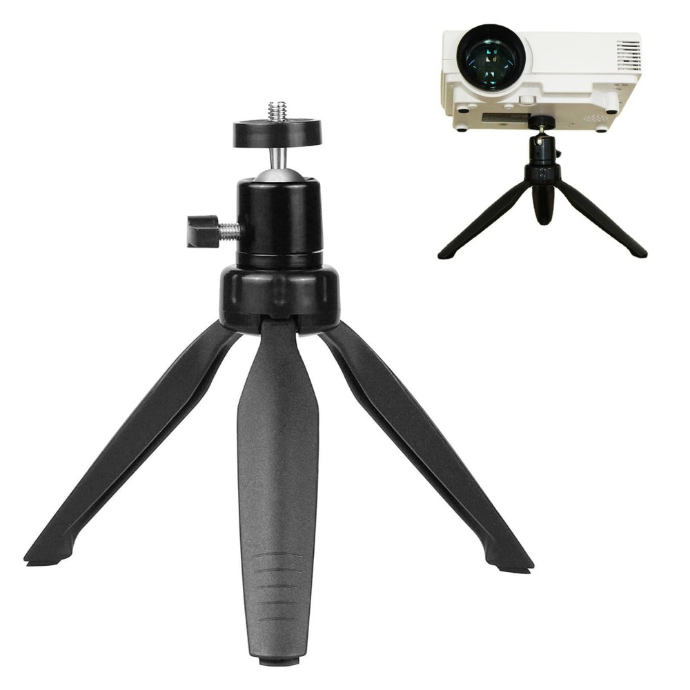 Mini Projector Tripod Mount Compatible with APEMAN,DR. J Upgrade, black
