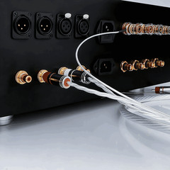 HiFi Turntable RCA Cable 8N OCC Signal Interconnect Cable Cord with Ground Wire