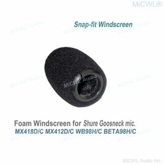 5Pcs/Lot Plastic Snap Foam Cover Windscreen Sponge For Shure Beta98H/C MX412 …