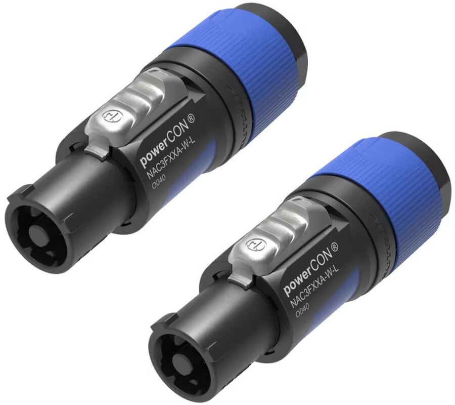 2 Neutrik Professional NAC3FXXA-W-L PowerCon Power IN 20A AC Connector 10-16mm