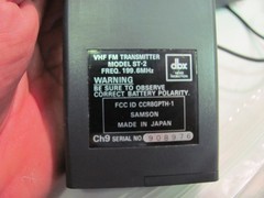 Samson SR22 True Diversity VHF Receiver 190.6 MHz Samson St-2 +more