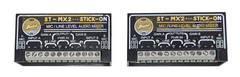 Lot of 2x Radio Design Labs ST-MX2 Stick on Mic Line Level Audio Mixers