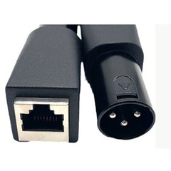 DMX to RJ45 Connector RJ45 Ethernet to 3-Pin XLR DMX Female & Male Adapter Set