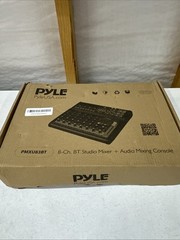 Pyle Bluetooth 8 Ch. Studio / DJ Controller Audio Mixer Console System PMXU83BT