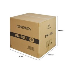 PRORECK 10U Plywood Road Case Slant Mixer Rack 20″ Depth DJ Audio Gear Casters