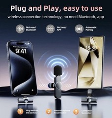 Mini Mic Professional Wireless Microphone USB-C iPhone iPad Android- NEW