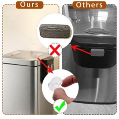 12 Pack Transparent Wall Protector Behind Trash Can, Adhesive Trash Can Wall …