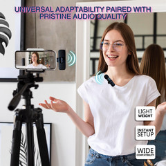 Wireless Lavalier Microphone with Lightning Connector for iPhone
