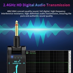 Quick Acting Adaptable Easy to Use Wireless Guitar Transmitter & Receiver System