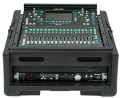 SKB 1SKB-R102W Rolling Compact Rig, 10U Top Rack, 2U Front Rack, Steel Rails
