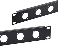 1U8D XLR HDMI Audio Rack Mount Panel for 19″ Studio Equipment Enclosure