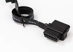 OBD II Pass-Through J1962M/F to J1962F Ribbon Splitter Cable 1 Male to 2