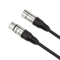 Amazon Basics XLR Male to Female Microphone Cable – 6 Feet, Black 2-Pack