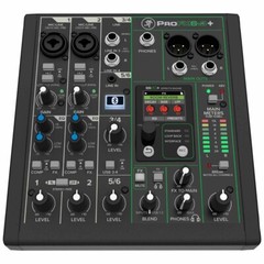 Mackie ProFX6v3+ 6-Channel Analog Enhanced FX USB Studio Live Mixer w Bluetooth