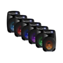 PRORECK Dance 12 Powered PA Speaker System Portable Bluetooth 12-Inch 1000 Watts