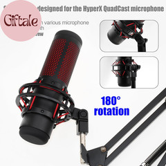Microphone Mount Adapter for Hyperx Quadcast with 3/8″ or 1/4″ Screw Adapter and
