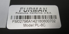 Furman PL-8C 15A 120V Classic Series Power Conditioner w/ Lights SMP EVS-Lift