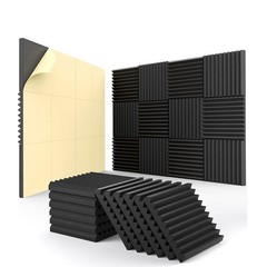 12Pack 12″X12″X1″ Self-Adhesive Acoustic Foam Panel Studio Soundproof Wall Tiles