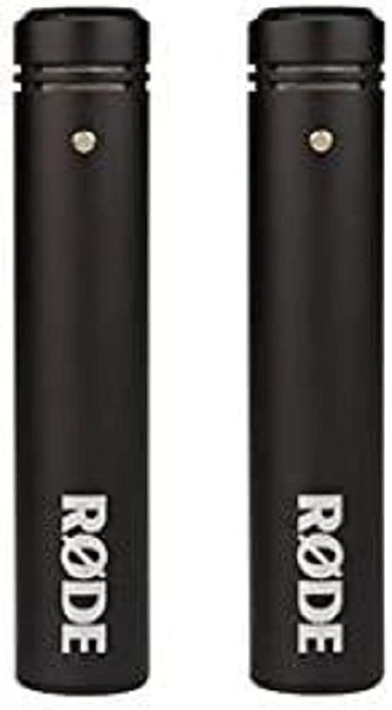Rode M5 Compact 1/2″ Condenser Microphone Matched Pair, XLR Black