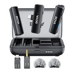 BOYALINK 2 Wireless Lavalier Microphone for iPhone15/16 Android Laptop,48kHz/…