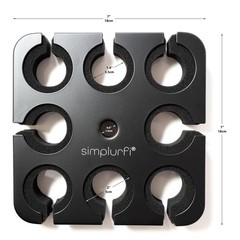 Multi Microphone Holder for Mic Stand – Holds 8 Mics 8 Anti-Roll Rings