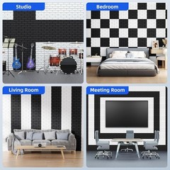 Acoustic Wall Panels 12×12 Inches High Density Soundproof Foam 20 Pack for