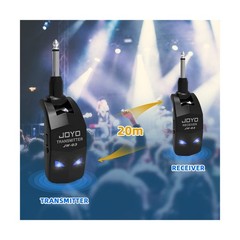 JOYO 2.4GHz Wireless Guitar System 4 Channels Rechargeable Audio Wireless Tra…