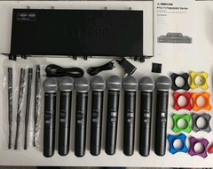 Phenyx Pro PTU 6000 Selectable Frequency UHF 8 Channel Wireless Microphone syste