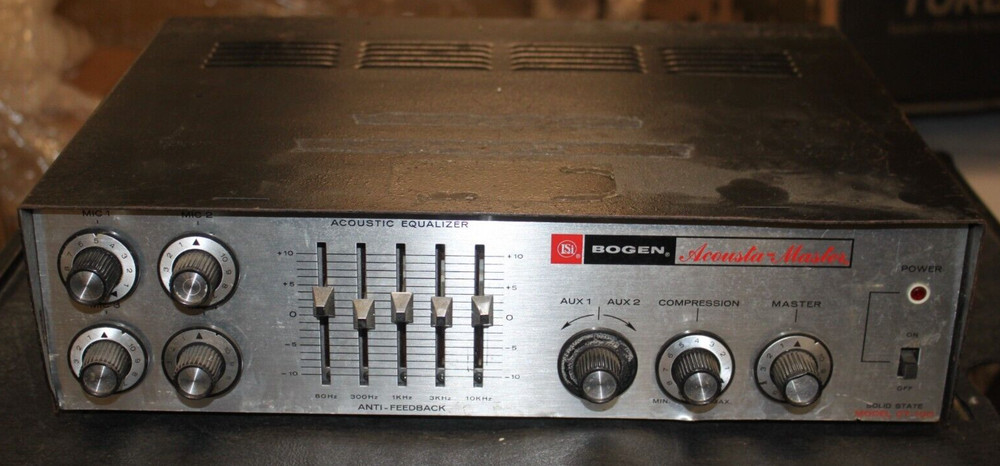 For Parts-Repair – BOGEN Acousta-Master CT-100 Solid State PA Amplifier #R8190