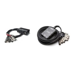 HOSA SH-6X2-20 Little Bro‘ Sub Snake – 6 XLR Sends, 2 1/4″ TRS Returns Black