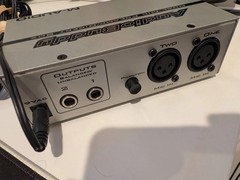 M-Audio Audio Buddy Dual Mic & Instrument Preamp Direct Box DI with Power Supply