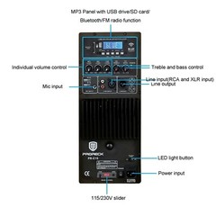 Proreck PR-C15 Portable 15-inch 600 W 2-Way PA Speaker Party Speaker